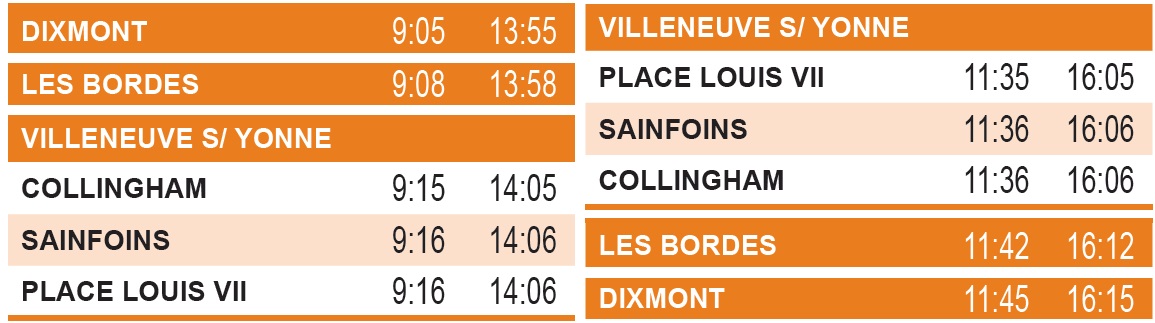 horaires